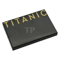 LEGO Tile 2 x 3 with 'TITANIC' Pattern