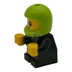 LEGO Driver Junior - Black Body, Lime Helmet (Game Car Racer)