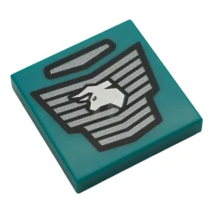 LEGO Tile 2 x 2 with Black and Dark Bluish Gray…