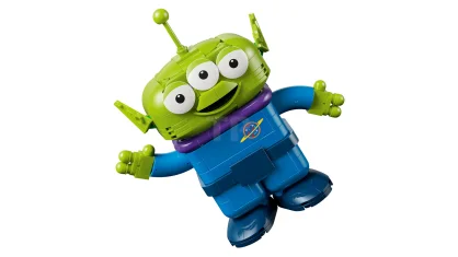 LEGO Alien met Pizza Planet raket