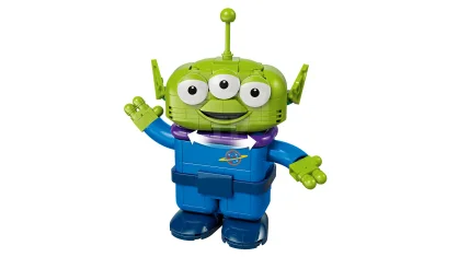 LEGO Alien met Pizza Planet raket