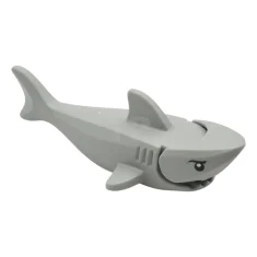 LEGO Shark with Rounded Nose and Debossed Gills with Black Eyes…