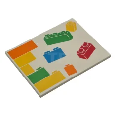 LEGO Tegel 6 x 8 met Geel, Oranje, Rood, Groen en…