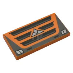 LEGO Tile 2 x 4 with Black, Dark Bluish Gray and…