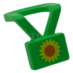 LEGO Minifigure Neck Lanyard with Badge with Yellow and Reddish Brown…