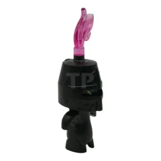 LEGO Grimspawn - Black Helmet Castle Closed, Trans-Dark Pink Plume, Forehead…