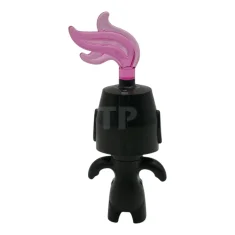 LEGO Grimspawn - Black Helmet Castle Closed, Trans-Dark Pink Plume, Forehead…