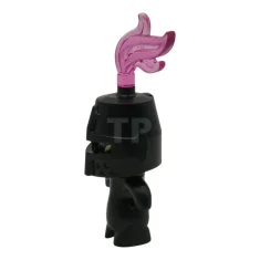 LEGO Grimspawn - Black Helmet Castle Closed, Trans-Dark Pink Plume, Forehead…
