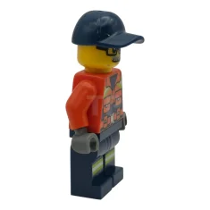 LEGO Coast Guard City - Male, Reddish Orange Jacket with Pockets…
