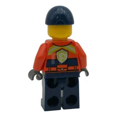 LEGO Coast Guard City - Male, Reddish Orange Jacket with Pockets…