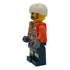 LEGO Coast Guard City - Male, Reddish Orange Jacket with Pockets…