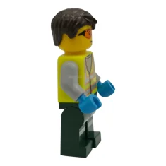 LEGO Service Truck Driver - Male, Neon Yellow Safety Vest with…