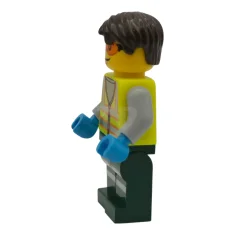 LEGO Service Truck Driver - Male, Neon Yellow Safety Vest with…