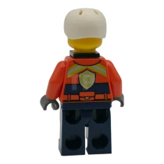 LEGO Coast Guard City - Male, Reddish Orange Jacket with Pockets…