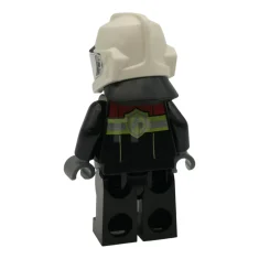 LEGO Fire - Male, Black Open Jacket and Legs with Reflective…