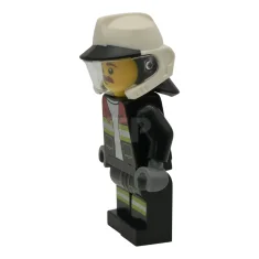 LEGO Fire - Male, Black Open Jacket and Legs with Reflective…