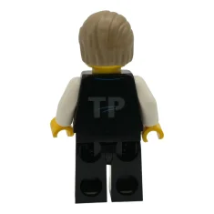 LEGO Air Traffic Controller - Male, Black Vest with Blue Striped…