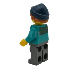 LEGO Plane Passenger - Female, Dark Turquoise Jacket with Dark Green…