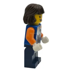 LEGO Bike Racer - Female, Racing Suit with Shark Head Logo,…