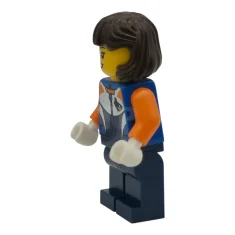 LEGO Bike Racer - Female, Racing Suit with Shark Head Logo,…
