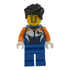 LEGO Bike Racer - Male, Racing Suit with Shark Head Logo,…