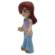 LEGO Friends Paisley - Hellrosa Tank-Top, hellblaue Hose, Glockenhose, orange Schuhe
