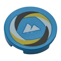 LEGO Tile, Round 2 x 2 with Bottom Stud Holder with…