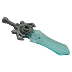 LEGO Minifigure, Weapon Sword Large with Molded Trans-Light Blue Blade Pattern