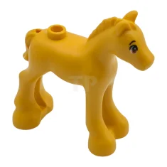 LEGO Horse, Friends Style, Baby Foal with Dark Orange and White…