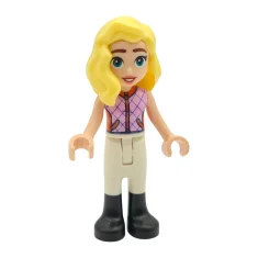 LEGO Friends Matilde - Chaqueta sin mangas rosa vivo, pantalón blanco,…
