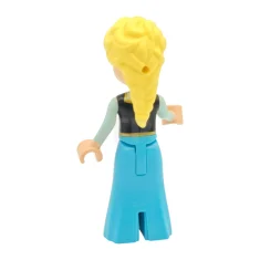 LEGO Elsa - Vestido Azul Medio, Capa Azul Medio Larga Estrecha,…