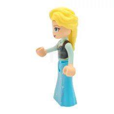 LEGO Elsa - Vestido Azul Medio, Capa Azul Medio Larga Estrecha,…