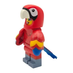 LEGO Loro Disfraz Abanico, Serie 28 (Sólo minifigura sin soporte ni…