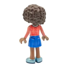 LEGO Friends Aliya - Chaleco jersey coral, Falda azul, Zapatos azul…