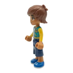 LEGO Friends Leo - Dunkeltürkise und gelbe Jacke, dunkelblaue Hose, blaue…