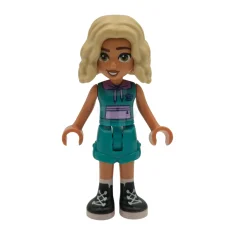 LEGO Friends Nova - Dunkeltürkisfarbener ärmelloser Hoodie und Shorts mit gefaltetem…