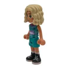 LEGO Friends Nova - Dunkeltürkisfarbener ärmelloser Hoodie und Shorts mit gefaltetem…