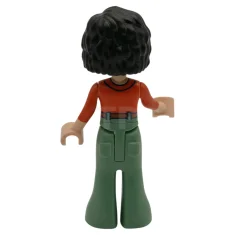 LEGO Friends Michelle - Camisa naranja rojizo, Pantalón verde arena de…