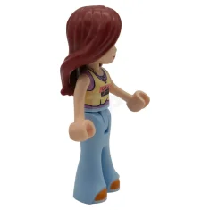 LEGO Friends Paisley - Hellgelbes und mittellavendelfarbenes Tank-Top, hellblaue Hosenglocke, orangefarbene…