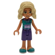 LEGO Friends Nova - Suéter aguamarina claro y lima, pantalones cortos…
