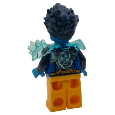 LEGO Logan - Trans-Light Blue Shoulder Armor, Bright Light Orange Legs