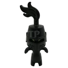 LEGO Grimspawn - Casco Negro Castillo Cerrado, Penacho Negro