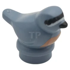 LEGO Bird, Small with Black Eyes, Beak and Forehead Stripe, White…