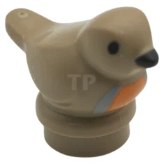 LEGO Bird, Small with Black Eyes and Beak, Light Bluish Gray…