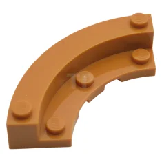 LEGO Steen, ronde hoek 5 x 5 Macaroni met 4 x…