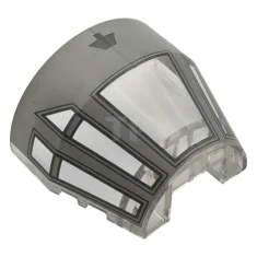 LEGO Windschutzscheibe 5 x 6 x 2 2/3 Baldachin mit hellbläulich-grauem…