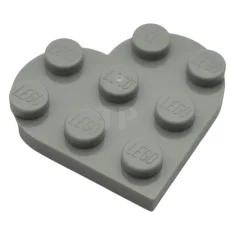 LEGO Plaque 3 x 3 - cœur