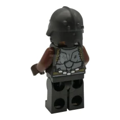 LEGO Orco - Cabeza Turrón Medio, Armadura y Casco Gris Oscuro…