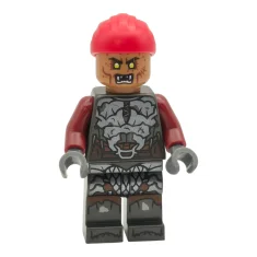 LEGO Orco - Cabeza mediana de turrón, Armadura gris oscuro perla,…