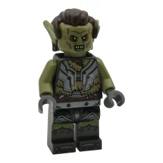 LEGO Orco - Cabeza Verde Oliva, Armadura Gris Oscuro Perlado sobre…